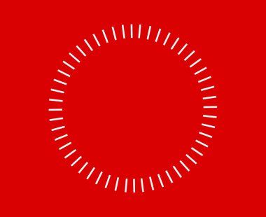 Spiral Dairesel Radyal Çizgiler Şablon Kırmızı Soyut Tasarım Vektörü İllüstrasyonu