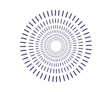 Spiral Radikal Dairesel Çizgiler Mavili Renk Soyut Tasarım Vektörü ResimleriName