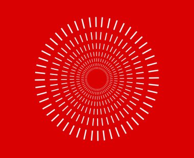 Spiral Radial Dairesel Çizgiler Desen Kırmızı Soyut Tasarım Vektörü ResimleriName