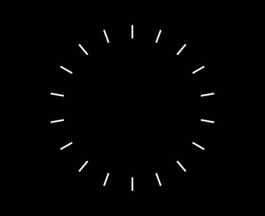 Radikal Dairesel Çizgiler Spiral Desen Siyah ve Beyaz Renkli Soyut Tasarım Vektörü Resimleri