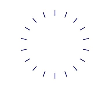 Radikal Dairesel Çizgiler Spiral Desen Mavi Renk Soyut Tasarım Vektörü İllüstrasyonu