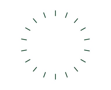 Radikal Dairesel Çizgiler Spiral Desen Yeşil Renk Soyut Tasarım Vektörü İllüstrasyonu