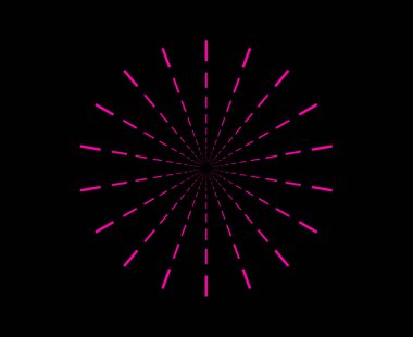 Radikal Radyasyon Çizgileri Spiral Desen Pembe Renk Soyut Tasarım Vektörü ResimleriName