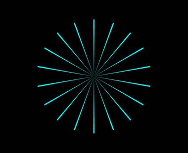 Radikal Radyasyon Birleşen Çizgiler Spiral Desen Cyan Renk Soyut Tasarım Vektörü ResimleriName