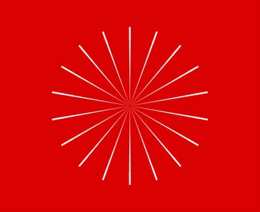 Radikal Radyasyon Birleşme Çizgileri Spiral Desen Kırmızı Soyut Tasarım Vektörü İllüstrasyonu