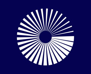 Spiral Dairesel İp Döndürme Şablonu Mavi Soyut Tasarım Vektörü İllüstrasyonu