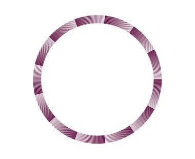 Halat Radikal Dairesel Desenli Mor Renk Soyut Tasarım Vektörü İllüstrasyonu