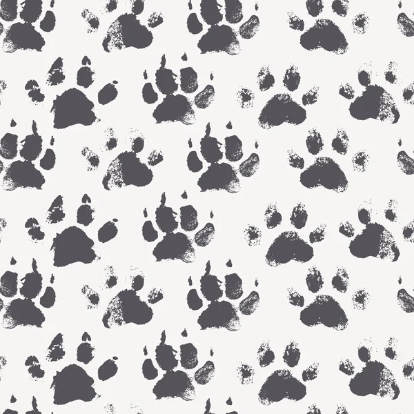 Abstract naadloze patroon met heldere kleurrijke hand paw prints — Stockvector