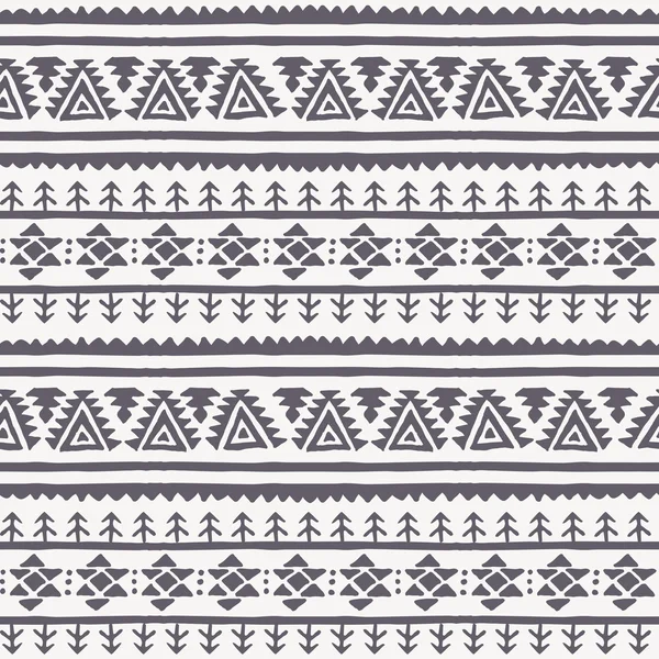 Tribal fond sans couture avec ornement géométrique rond — Image vectorielle