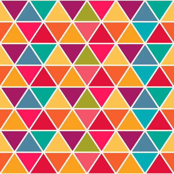 Modèle géométrique avec triangles colorés saturés . — Image vectorielle