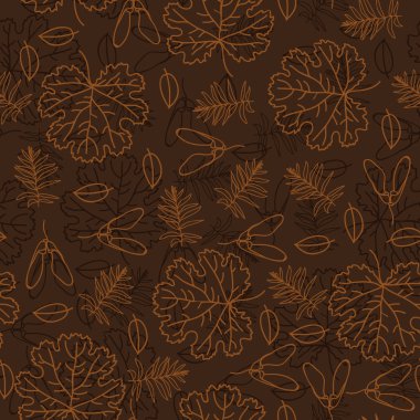 Sonbahar sorunsuz yaprak desen