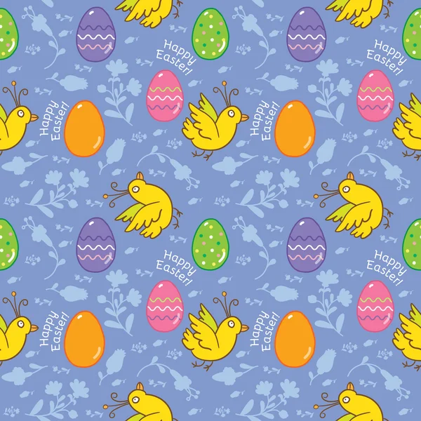 Fondo huevos de Pascua — Archivo Imágenes Vectoriales