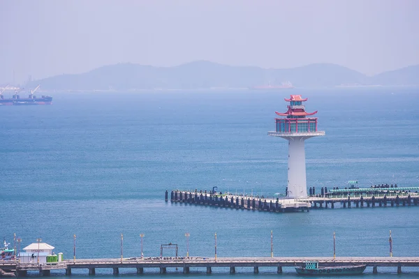 Lighthouse And Marine Port — Stock Photo, Image