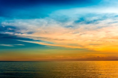 twilight ile deniz manzarası