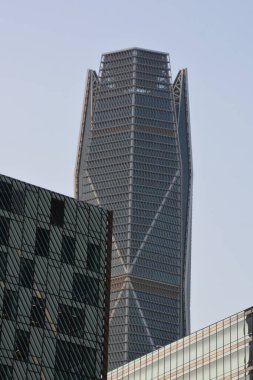 Kral Abdullah Finans Bölgesi 'nde modern Geometrik Mimari. Yüksek kalite fotoğraf