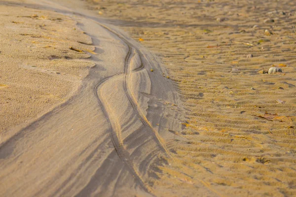 Areia de praia com ripple patters — Fotografia de Stock