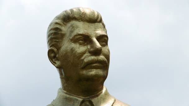 Statua a Joseph Stalin — Video Stock