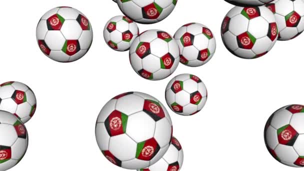 Bolas de fútbol de Afganistán — Vídeo de stock
