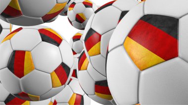 Düşen Alman futbol topu