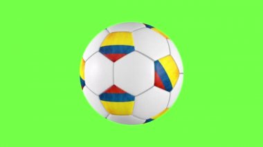 Kolombiya futbol topu döndürme