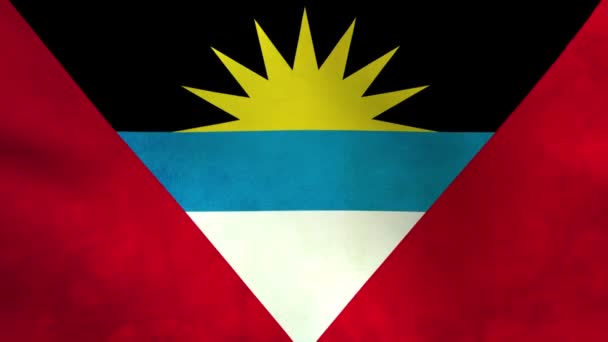 Nationalflagge von Antigua und Barbuda — Stockvideo