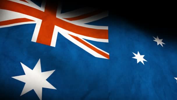 National flag of australia — Stock Video