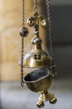 Orthodox Thurible Incense smoke clipart