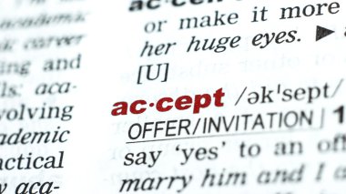 Sözcük Sözlükte kabul