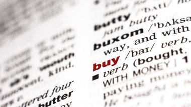 Sözlük kelime satın