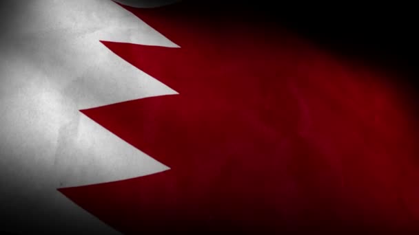 Nationalflagge von Bahrain — Stockvideo