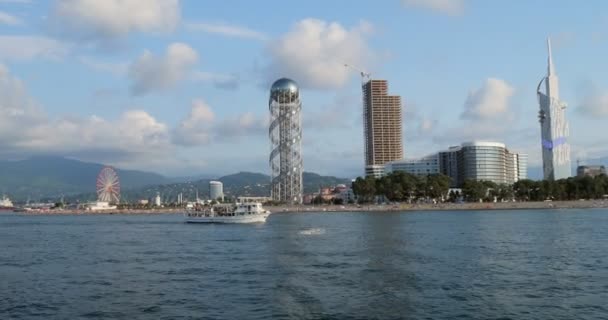 Coastal town Batumi — Stock Video