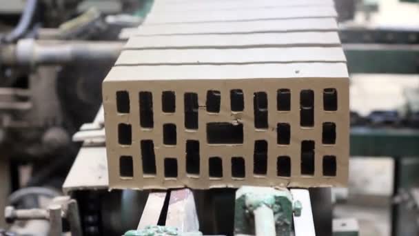 Виготовлення цегли та блоків — стокове відео