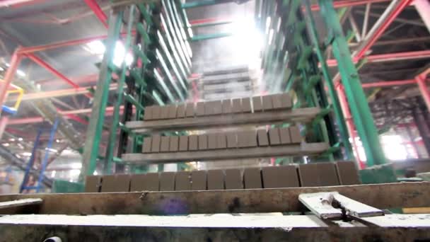 Making bricks and blocks — Stock Video