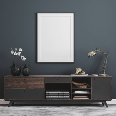 Ev modeli, modern iç mimari, 3D görüntüleme