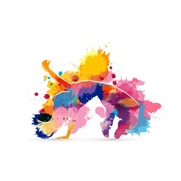 Färg dansare — Stockfoto