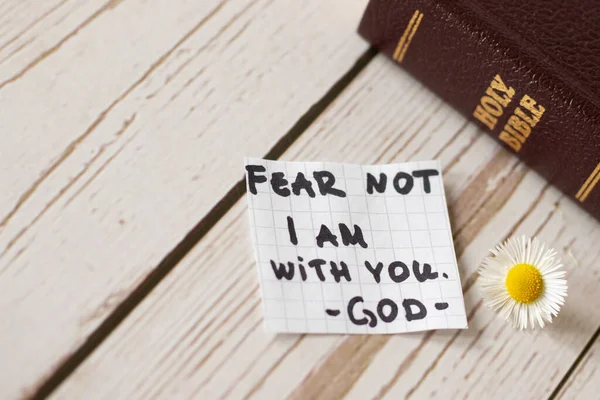 Frukta Inte Var Inte Orolig Jag Med Dig Gud Och — Stockfoto