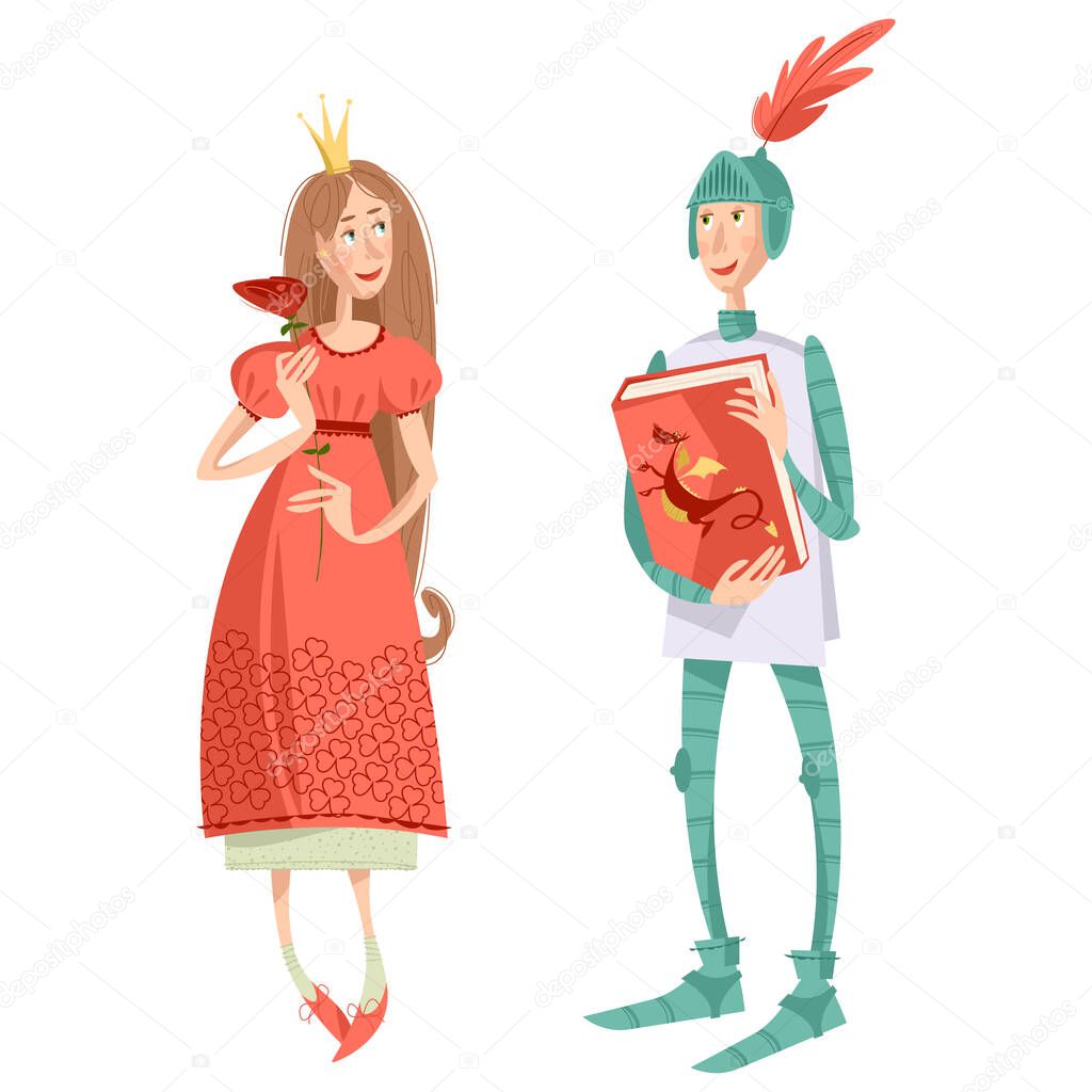 The sailor holds mermaid in hands.  Valentine's day. Vector illustration