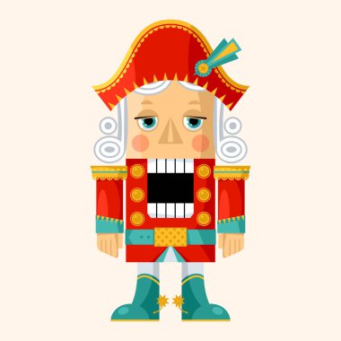 Noel Fındıkkıranı. Vektör illüstrasyonu