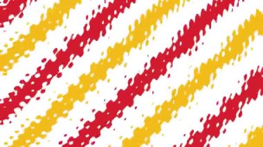 Kırmızı, sarı ve beyaz çizgili animasyon dokusu.