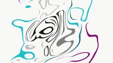 Beyaz arkaplanda farklı renklerin canlandırılmış dokusu.