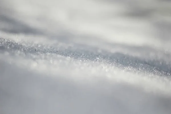 White Snow Texture Background Selective Focus — Zdjęcie stockowe