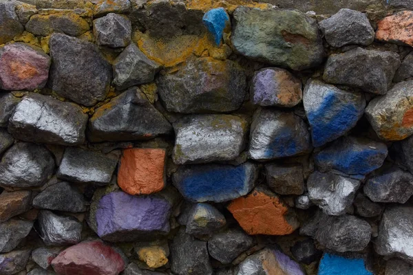 Textura Piedra Colorida Cerca — Foto de Stock