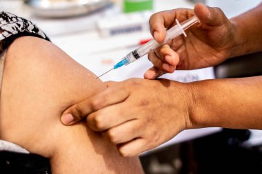 Copiap, Şili 'de covid-19' a karşı aşı.