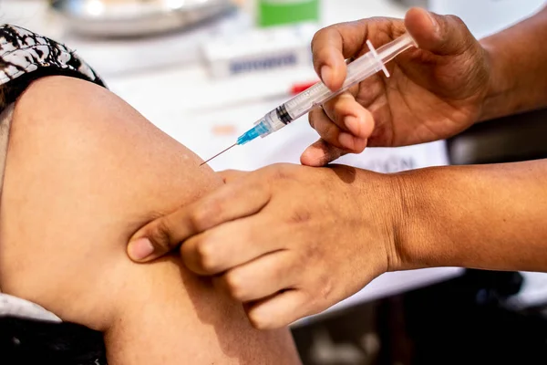 Copiap, Şili 'de covid-19' a karşı aşı.