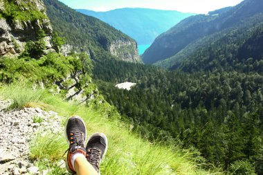 Dağları Dolomites İtalya'nın doğal görünümü