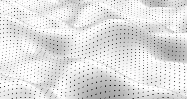 삽화는 흑백의 곡선과 삽화의 추상적 물결을 줍니다 실례의예 웨이브 줄무늬 — 스톡 사진
