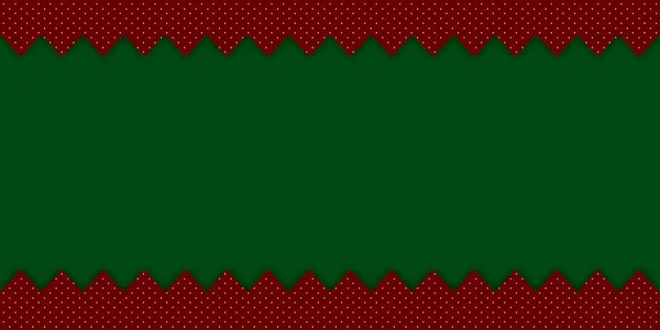 雅致的圣诞背景 绿色的红色 顶部和底部条纹摘要正式背景菜单或网站模板背景或小册子广告3D插图 — 图库照片