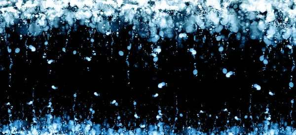 Водяний Спрей Водяні Бульбашки Розсиптеся Чорному Тлі Ілюстрація — стокове фото