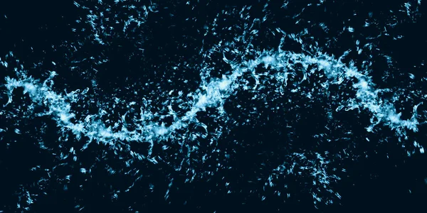 Водяний Спрей Розщеплення Води Хвилі Водяні Краплі Чорному Тлі Ілюстрація — стокове фото
