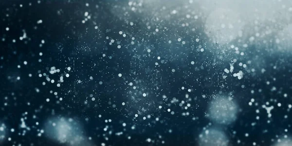 3D illüstrasyon Mavi Bokeh bulanık Bokeh parlayan yıldızlarla bulanık bokeh